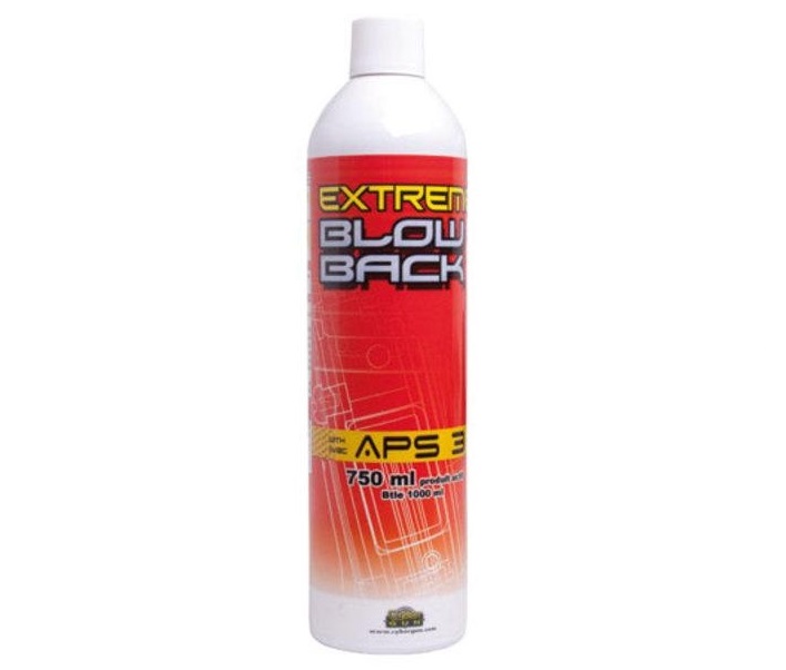 Cybergun EXTREME BLOW BACK GAS APS3 Airsoft Gas content 750 ml